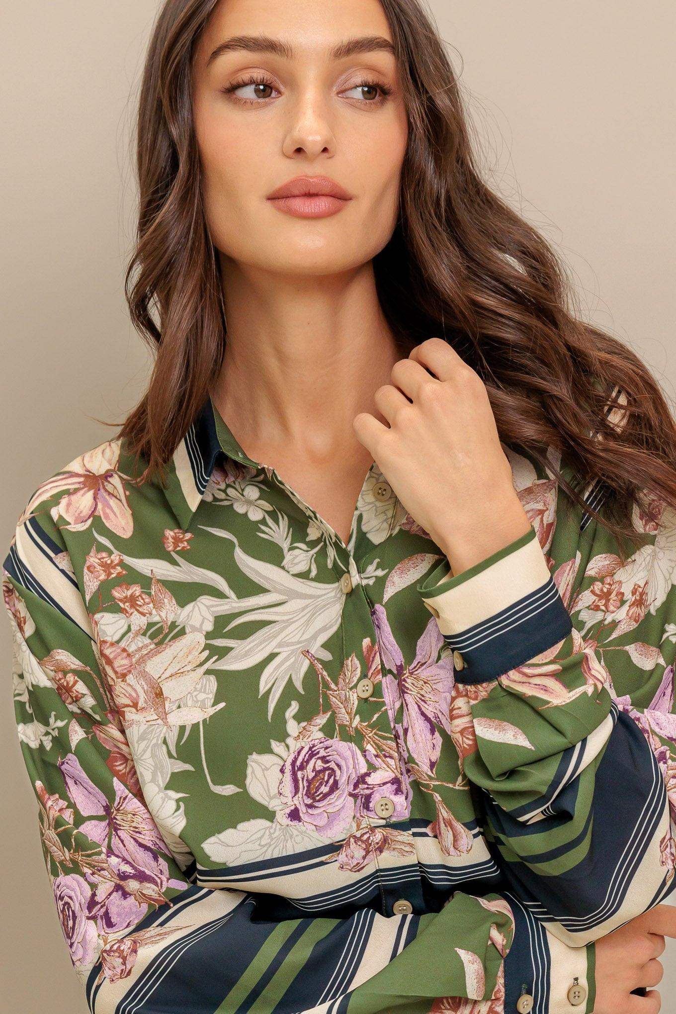 GARDEN CLUB WOVEN TOP - Flying Tomato - Flyclothing LLC