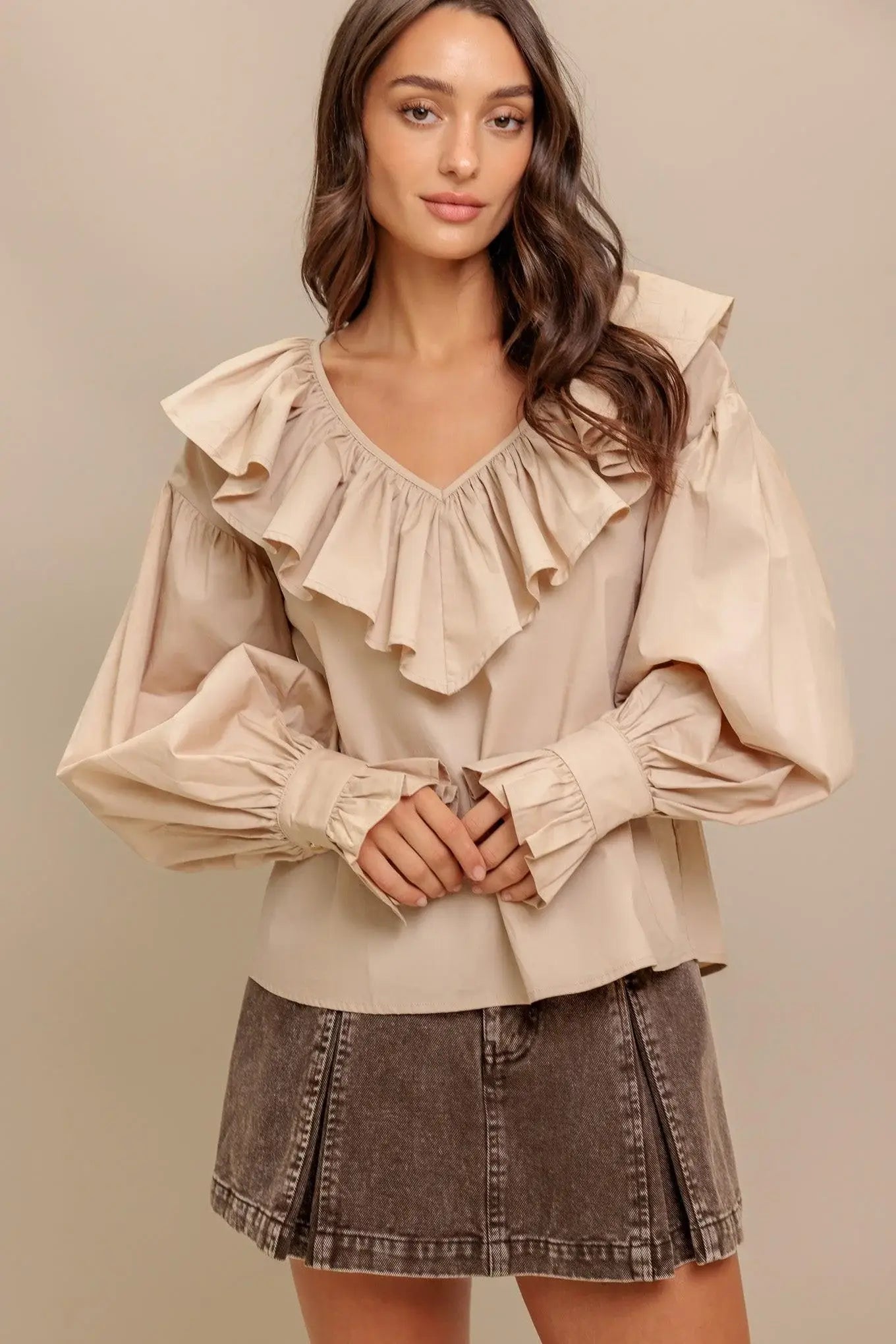 COUTURE CODE WOVEN TOP - Flying Tomato - Flyclothing LLC