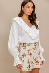 COUTURE CODE WOVEN TOP - Flying Tomato - Flyclothing LLC