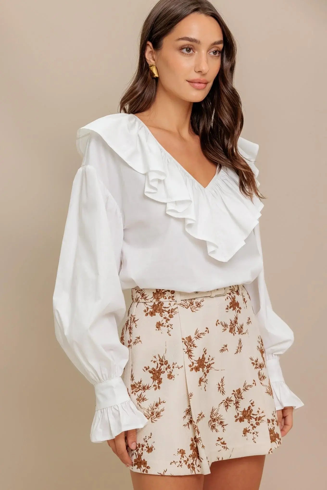 COUTURE CODE WOVEN TOP - Flying Tomato - Flyclothing LLC