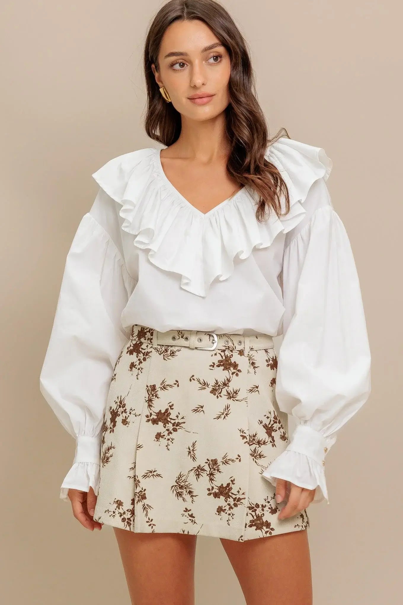 COUTURE CODE WOVEN TOP - Flying Tomato - Flyclothing LLC