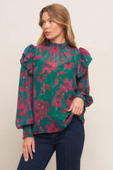 POETIC GARDEN WOVEN TOP - Flying Tomato - Flyclothing LLC