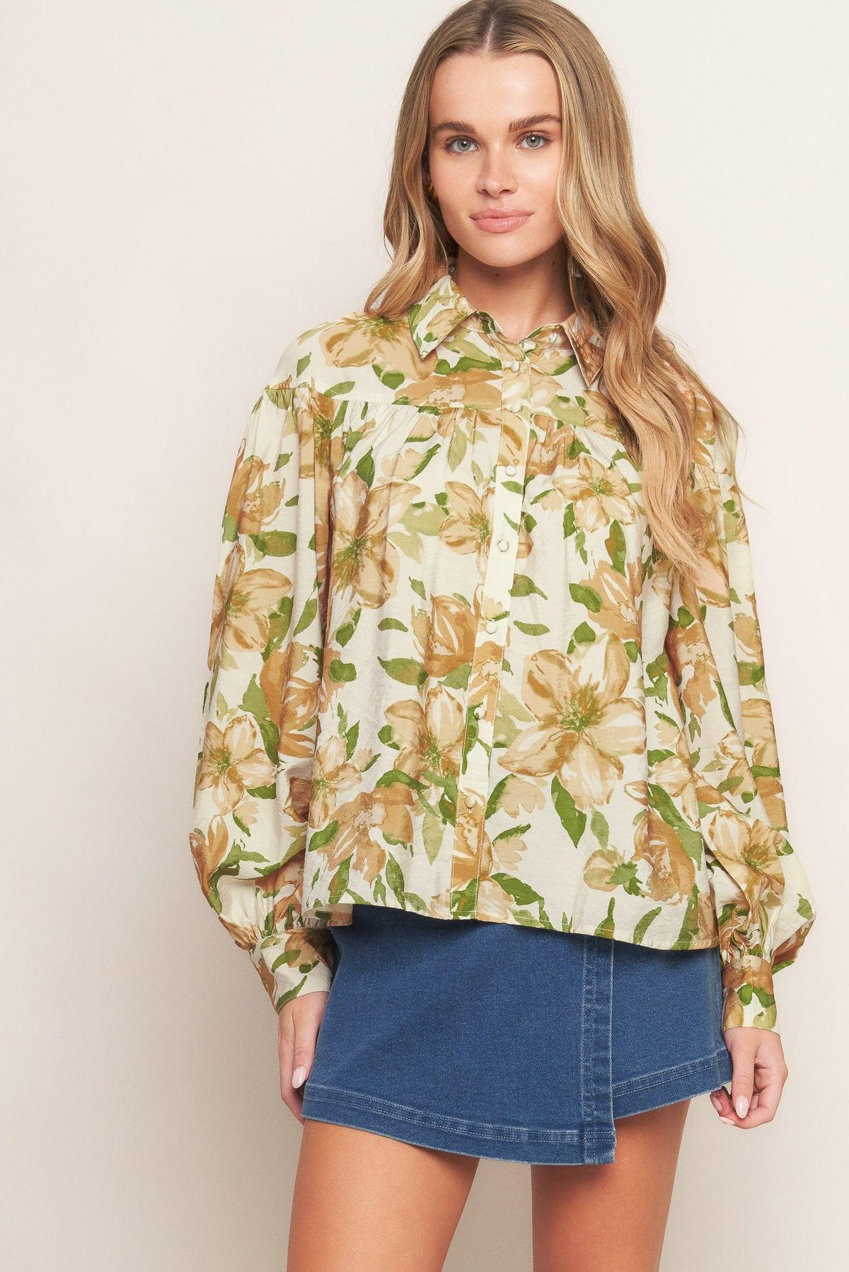 WILDFLOWER BREEZE WOVEN TOP - Flying Tomato - Flyclothing LLC