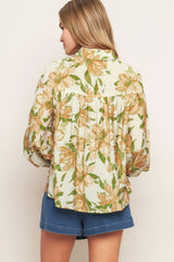 WILDFLOWER BREEZE WOVEN TOP - Flying Tomato - Flyclothing LLC