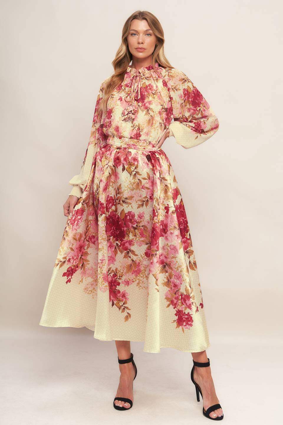 BLOSSOM DREAM BALLERINA WOVEN TOP - Flying Tomato - Flyclothing LLC