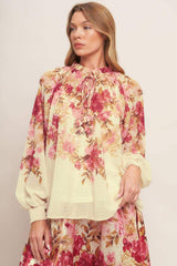 BLOSSOM DREAM BALLERINA WOVEN TOP - Flying Tomato - Flyclothing LLC