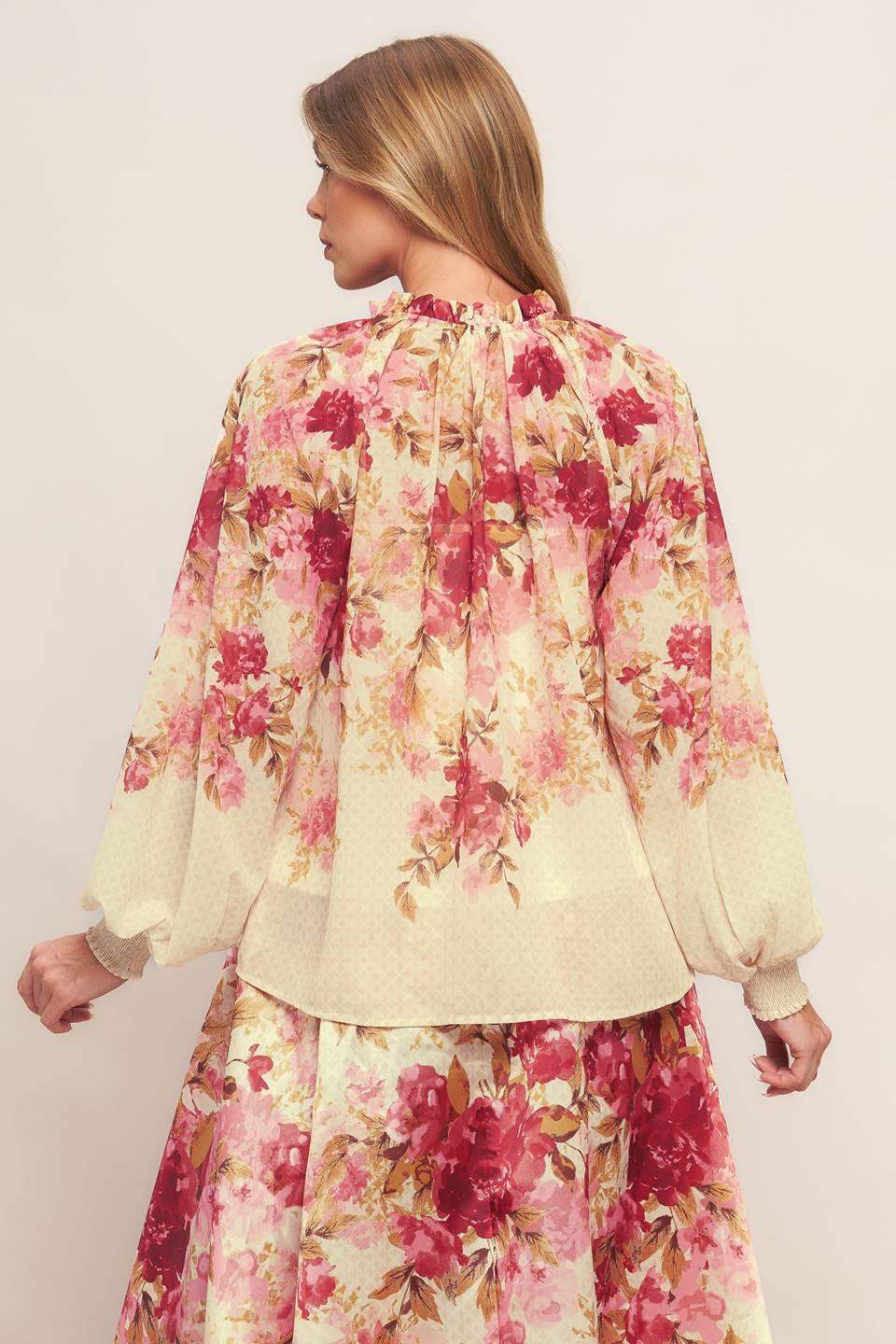 BLOSSOM DREAM BALLERINA WOVEN TOP - Flying Tomato - Flyclothing LLC