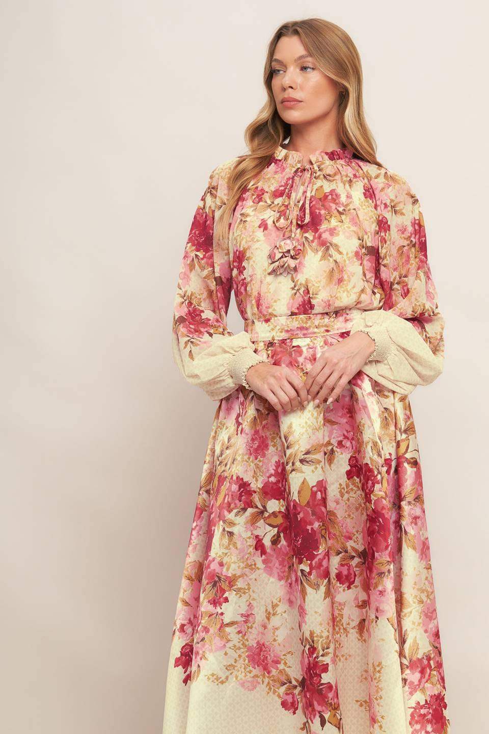 BLOSSOM DREAM BALLERINA WOVEN TOP - Flying Tomato - Flyclothing LLC