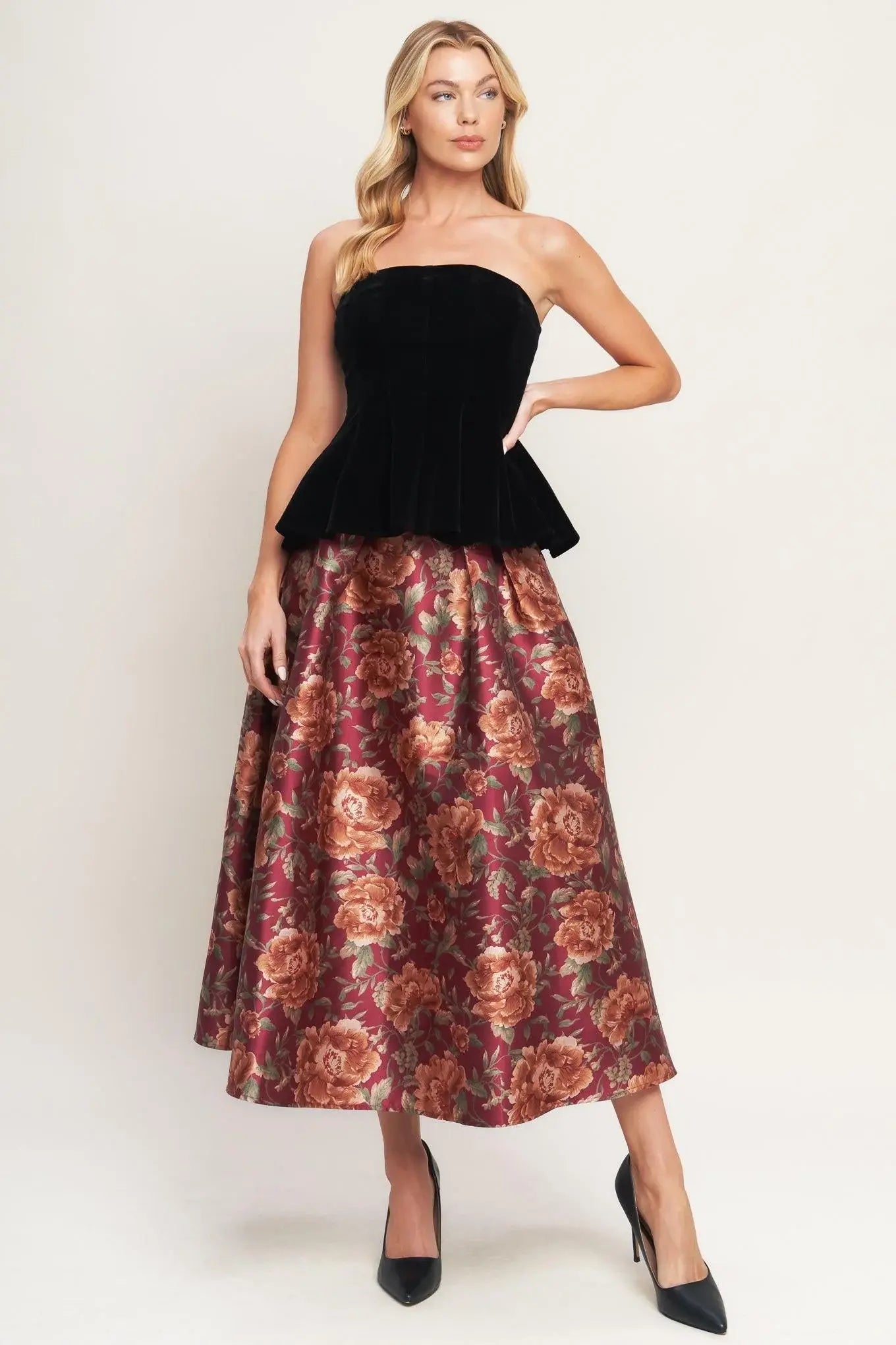 ROYAL PETAL VELVET TOP - Flying Tomato - Flyclothing LLC
