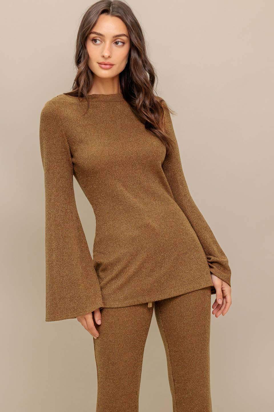 FLARE TOUCH SOLID TUNIC TOP - Flying Tomato - Flyclothing LLC