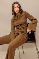 FLARE TOUCH SOLID TUNIC TOP - Flying Tomato - Flyclothing LLC