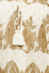 MOROCCAN SPICE IVORY WOVEN TOP - Flying Tomato - Flyclothing LLC