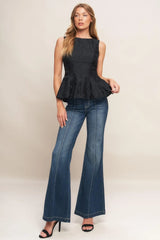 URBAN ELEGANCE WOVEN TOP - Flying Tomato - Flyclothing LLC