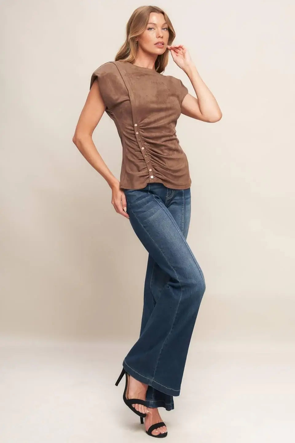 MY EVERYDAY BEST FAUX SUEDE TOP - Flying Tomato - Flyclothing LLC