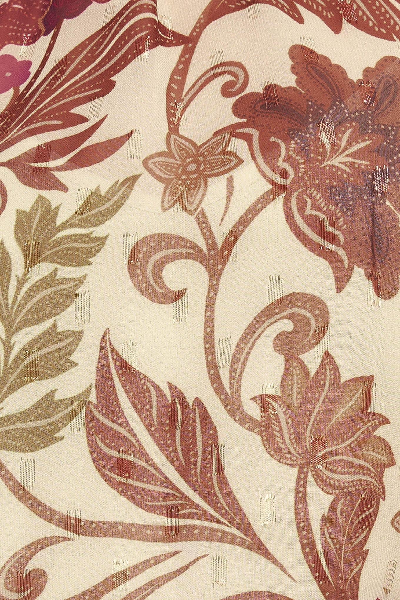 WILD BOTANICA IVORY WOVEN TOP - Flying Tomato - Flyclothing LLC