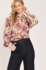 PARISIAN ROSE DREAM WOVEN TOP