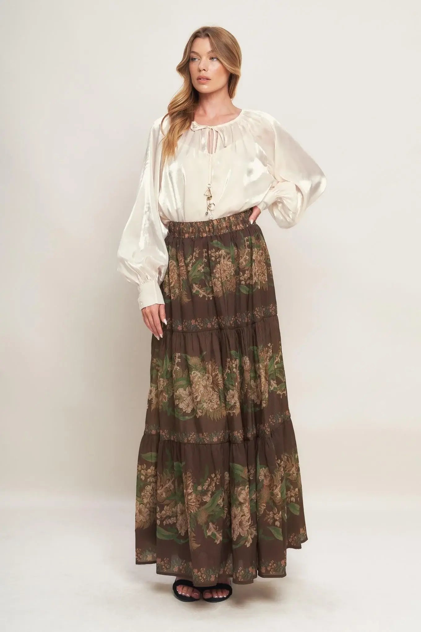 ETERNAL PEARL CHARM WOVEN PEASANT TOP - Flying Tomato - Flyclothing LLC
