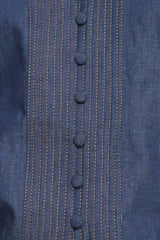 STITCH STORY LIGHTWEIGHT DENIM TOP - Flying Tomato - Flyclothing LLC