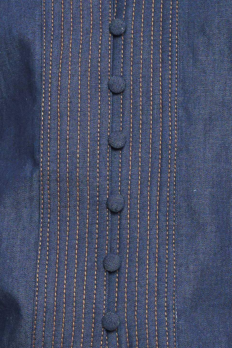 STITCH STORY LIGHTWEIGHT DENIM TOP - Flying Tomato - Flyclothing LLC