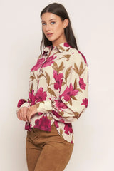 ROSEWOOD RETRO WOVEN TOP - Flying Tomato - Flyclothing LLC