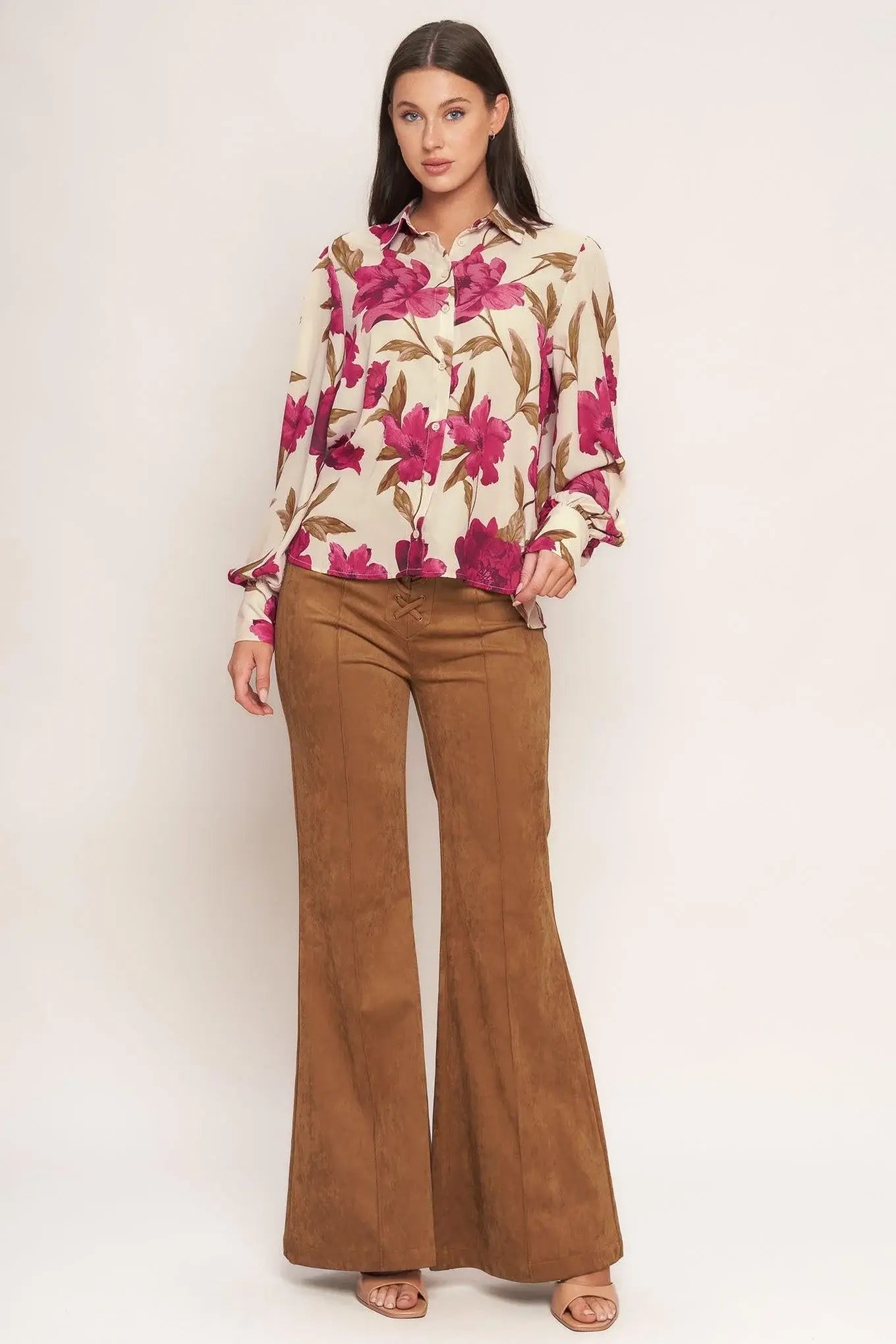 ROSEWOOD RETRO WOVEN TOP - Flying Tomato - Flyclothing LLC