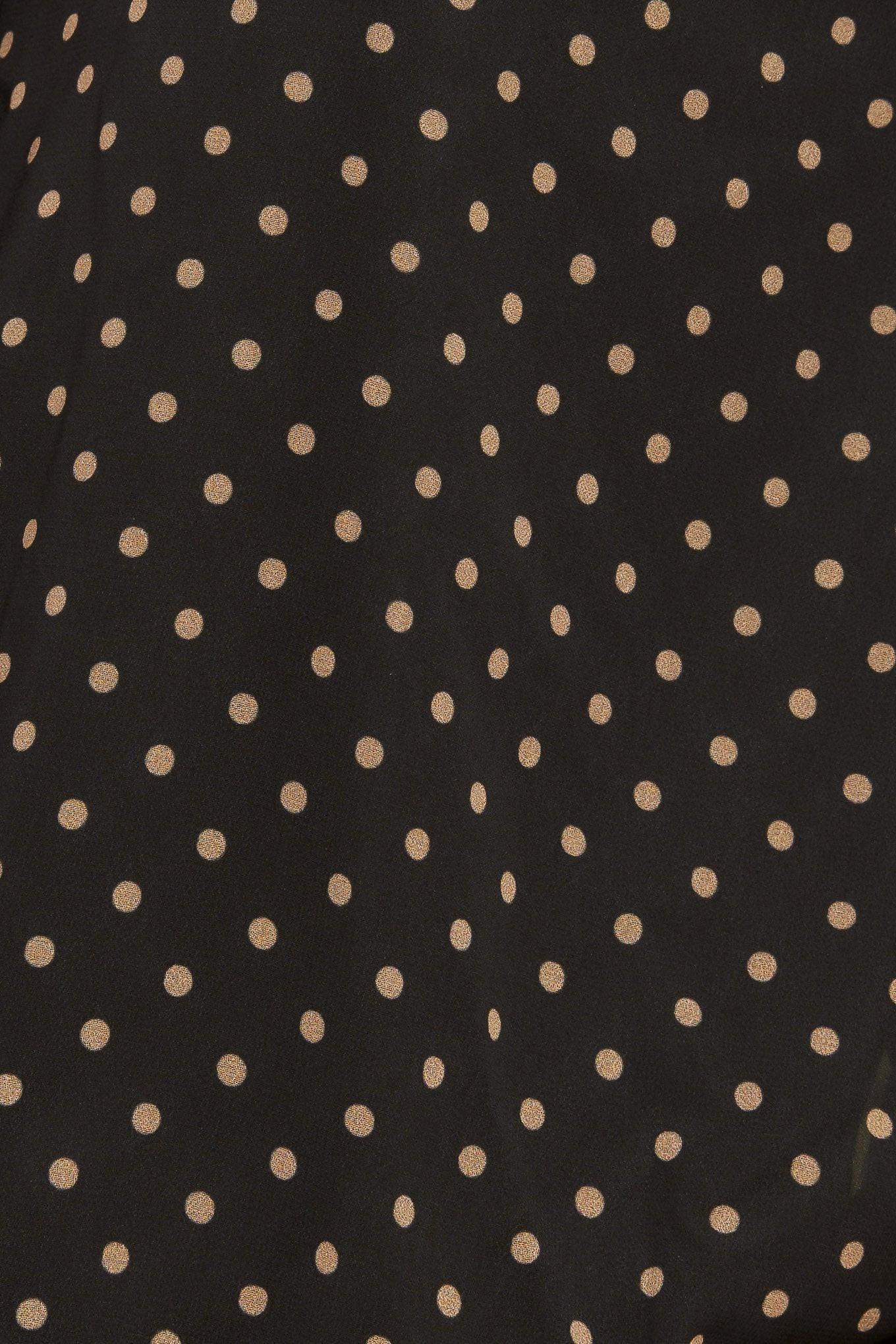 MIDNIGHT DOT CHIC WOVEN TOP - Flying Tomato - Flyclothing LLC