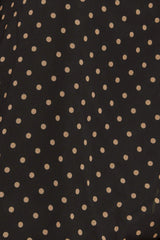 MIDNIGHT DOT CHIC WOVEN TOP - Flying Tomato - Flyclothing LLC