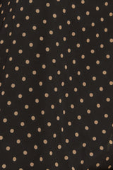 MIDNIGHT DOT CHIC WOVEN TOP - Flying Tomato - Flyclothing LLC