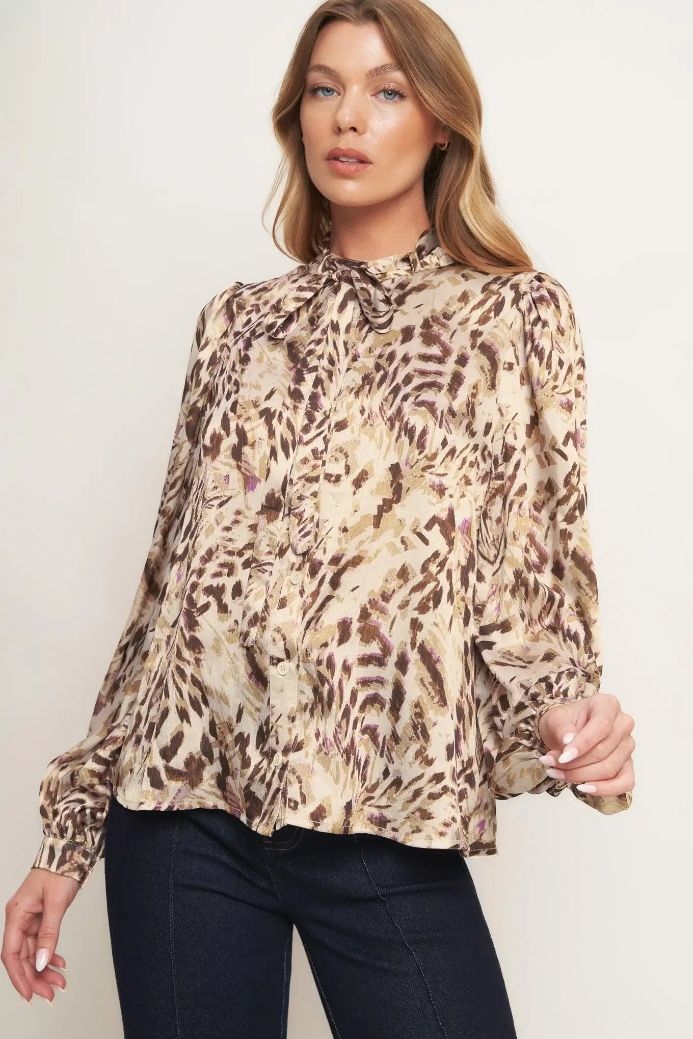 WILD CHIC CREAM WOVEN TOP - Flying Tomato - Flyclothing LLC