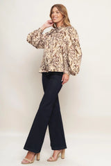WILD CHIC CREAM WOVEN TOP - Flying Tomato - Flyclothing LLC