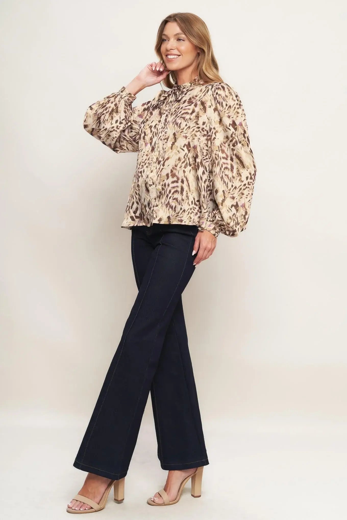 WILD CHIC CREAM WOVEN TOP - Flying Tomato - Flyclothing LLC