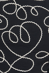 BLACK CANVAS WOVEN TOP - Flying Tomato - Flyclothing LLC