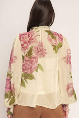 ROMANTIC HERITAGE WOVEN TOP - Flying Tomato - Flyclothing LLC