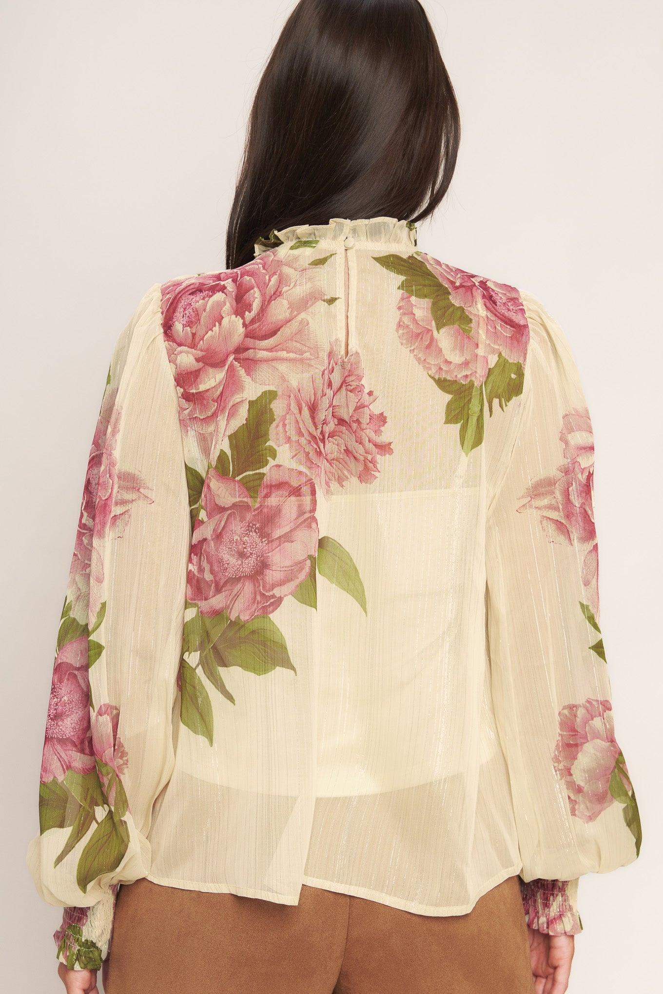 ROMANTIC HERITAGE WOVEN TOP - Flying Tomato - Flyclothing LLC