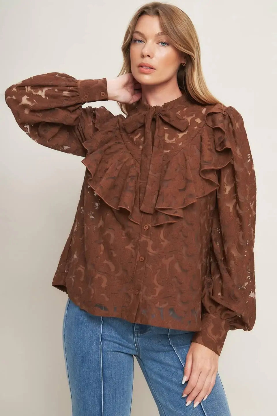ROMANTIC SHADE WOVEN LACE TOP - Flying Tomato - Flyclothing LLC