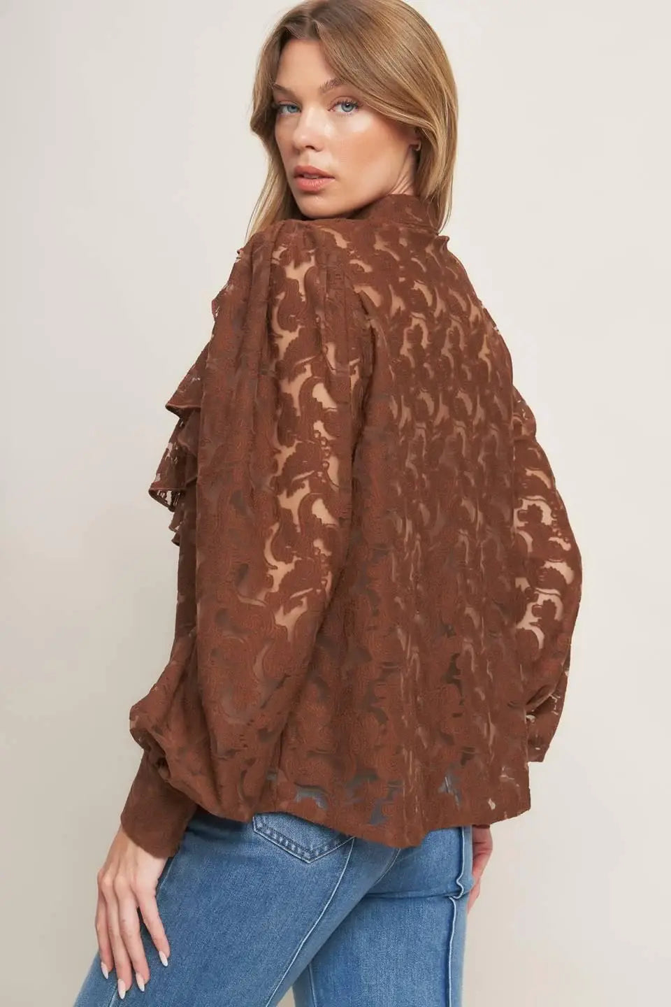 ROMANTIC SHADE WOVEN LACE TOP - Flying Tomato - Flyclothing LLC