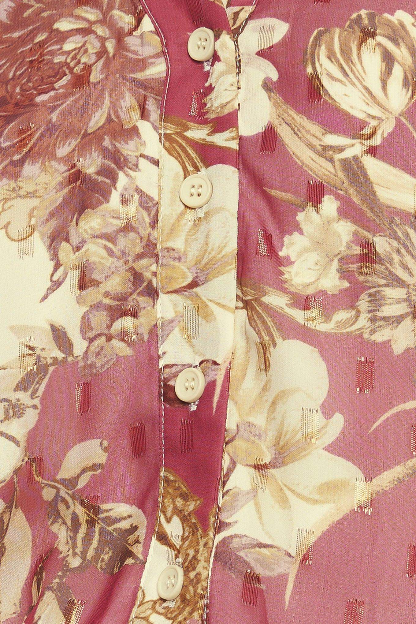 CHATEAU FLORAL WOVEN TOP - Flying Tomato - Flyclothing LLC