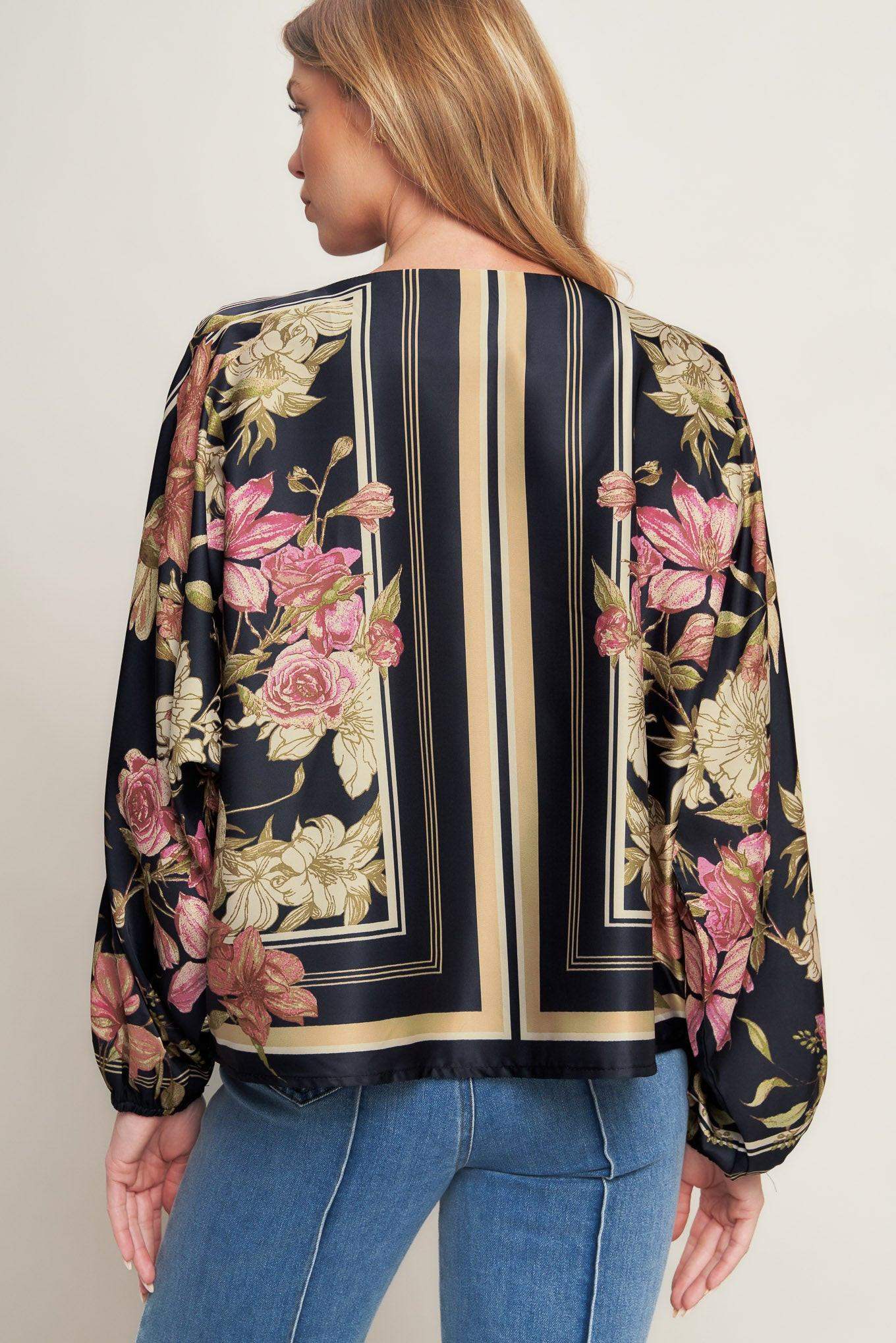 ROYAL TAPESTRY WOVEN TOP - Flying Tomato - Flyclothing LLC
