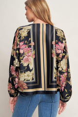 ROYAL TAPESTRY WOVEN TOP - Flying Tomato - Flyclothing LLC