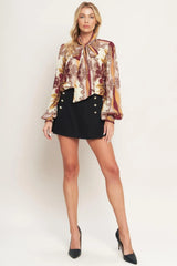 RENAISSANCE DREAM WOVEN TOP - Flying Tomato - Flyclothing LLC