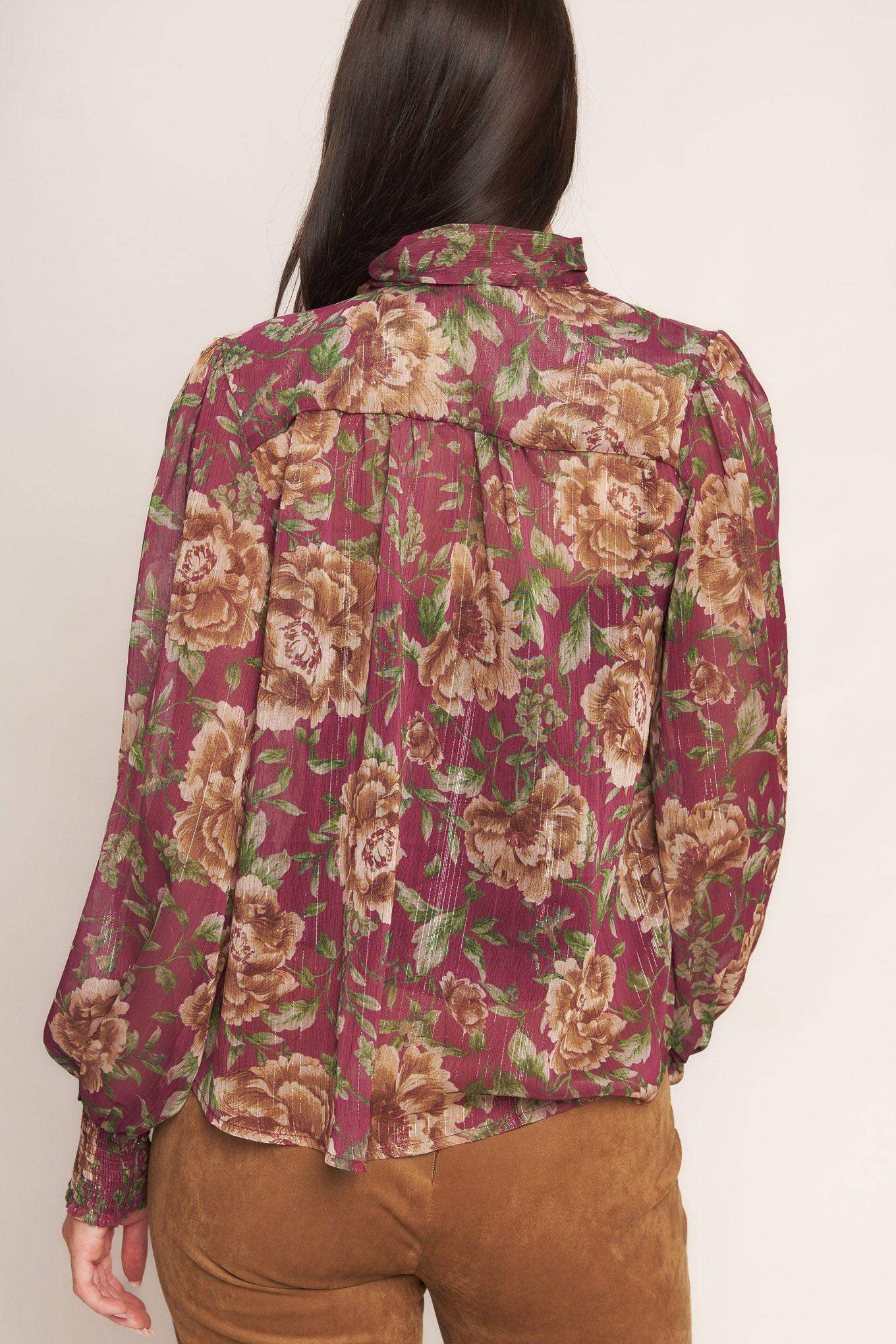 WHISPERING GARDEN WOVEN TOP - Flying Tomato - Flyclothing LLC