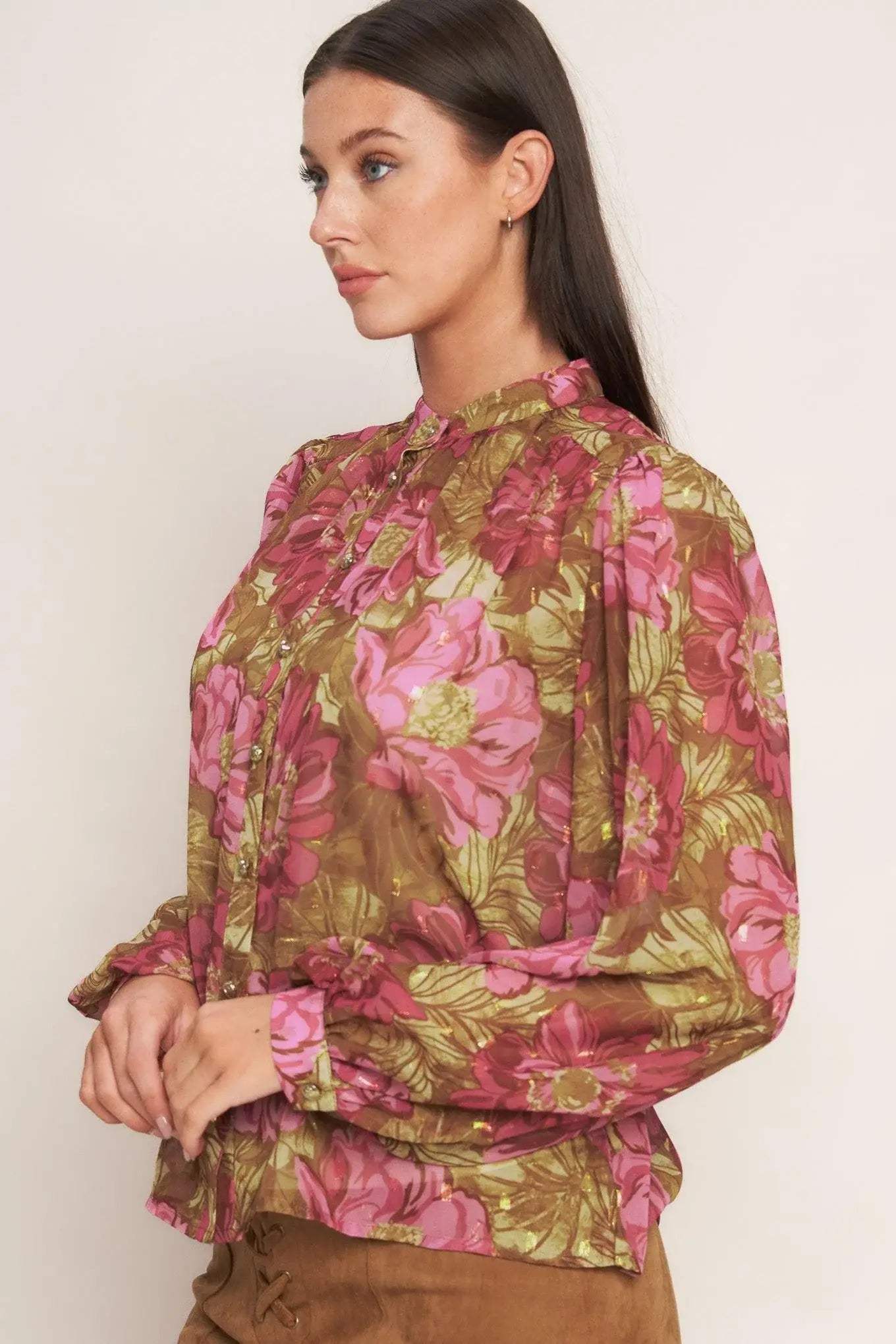 SECRET PETALS WOVEN TOP - Flying Tomato - Flyclothing LLC