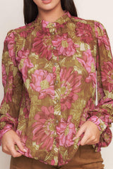 SECRET PETALS WOVEN TOP - Flying Tomato - Flyclothing LLC