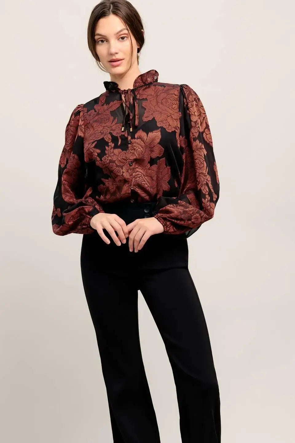 JUST DARK ENOUGH TO FEEL SPECIAL WOVEN TOP - Flying Tomato - Flyclothing LLC