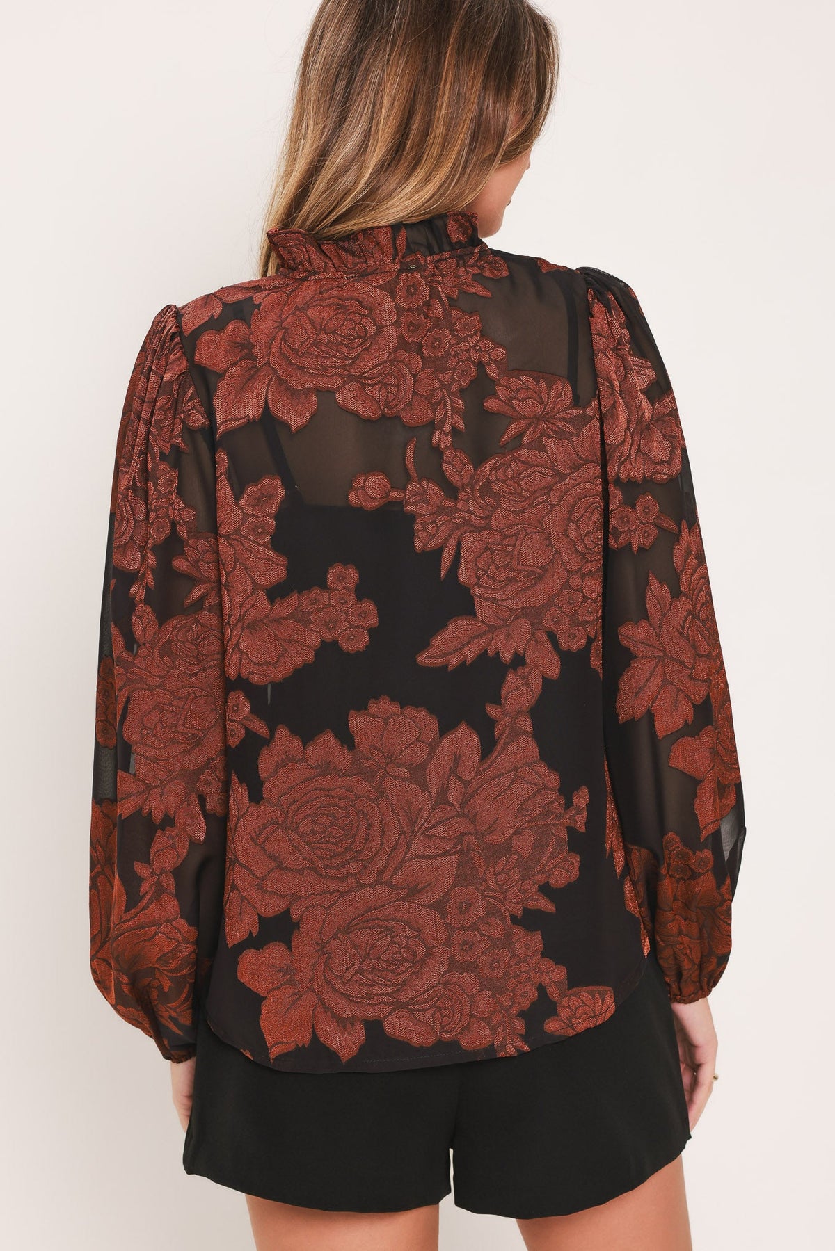 JUST DARK ENOUGH TO FEEL SPECIAL WOVEN TOP - Flying Tomato - Flyclothing LLC