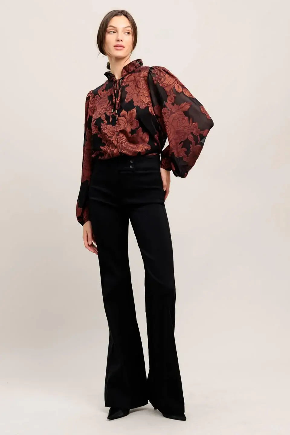 JUST DARK ENOUGH TO FEEL SPECIAL WOVEN TOP - Flying Tomato - Flyclothing LLC