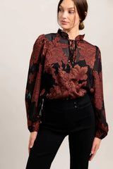 JUST DARK ENOUGH TO FEEL SPECIAL WOVEN TOP - Flying Tomato - Flyclothing LLC