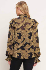 SHADOW GLINT WOVEN TOP - Flying Tomato - Flyclothing LLC