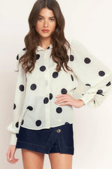 PLAYFUL CONFIDENCE WOVEN TOP - Flying Tomato - Flyclothing LLC