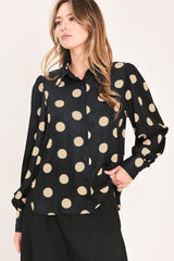 URBAN CIRCLES WOVEN TOP - Flying Tomato - Flyclothing LLC